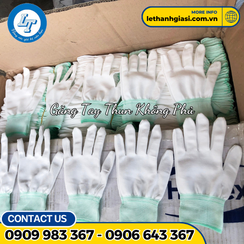 găng tay thun không phủ găng tay thun không phủ