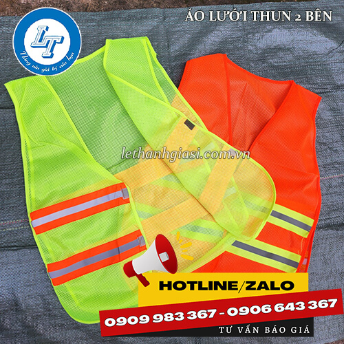áo phản quang giá sỉ Tiền Giang thun 2 bên 3 áo phản quang giá sỉ Tiền Giang thun 2 bên 3