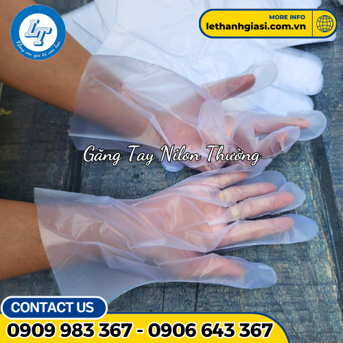 găng tay nilon thường 1 găng tay nilon thường 1