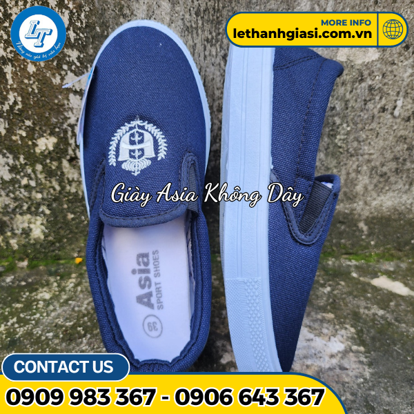 Giày vải bảo hộ Asia không cột dây  Giày vải bảo hộ Asia không cột dây