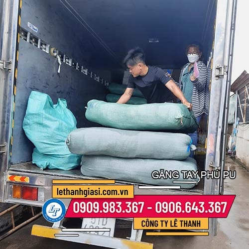 găng tay phủ PU trắng giá sỉ Lê Thanh găng tay phủ PU trắng giá sỉ Lê Thanh