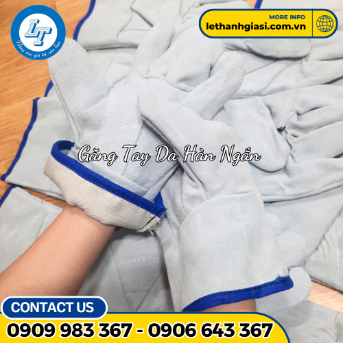 găng tay da hàn loại ngắn 2 găng tay da hàn loại ngắn 2