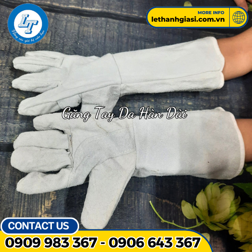 găng tay da hàn loại dài 2 găng tay da hàn loại dài 2