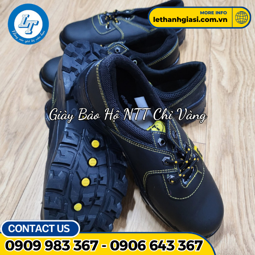Giày bảo hộ hiệu NTT chỉ vàng tại xưởng bán giá rẻ 2 Giày bảo hộ hiệu NTT chỉ vàng tại xưởng bán giá rẻ 2