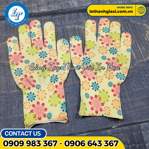găng tay thun vải bông hoạ tiết giá sỉ cực rẻ 1 găng tay thun vải bông hoạ tiết giá sỉ cực rẻ 1
