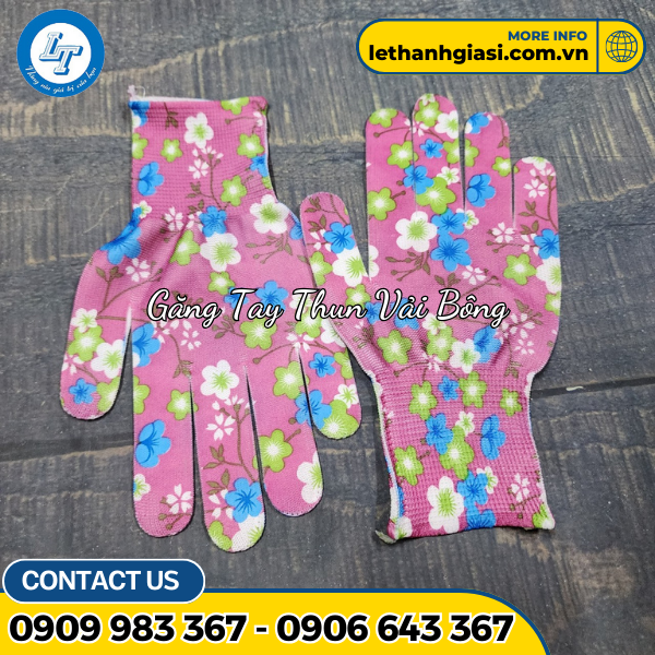 găng tay thun vải bông hoạ tiết giá sỉ cực rẻ găng tay thun vải bông hoạ tiết giá sỉ cực rẻ