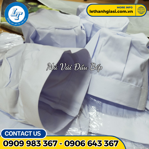 mũ vải đầu bếp xếp li giá rẻ cực sốc 1 mũ vải đầu bếp xếp li giá rẻ cực sốc 1
