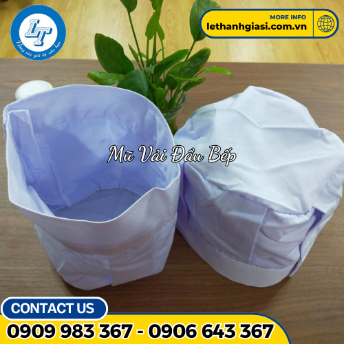 mũ vải đầu bếp xếp li giá rẻ cực sốc 2 mũ vải đầu bếp xếp li giá rẻ cực sốc 2