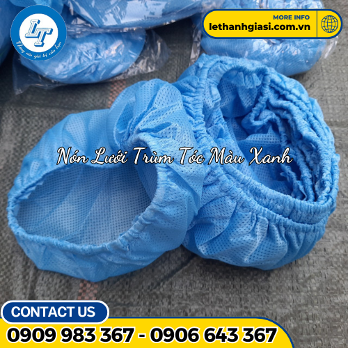 Nón lưới bao tóc màu xanh 2 Nón lưới bao tóc màu xanh 2