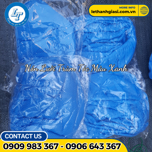 Nón lưới bao tóc màu xanh 3 Nón lưới bao tóc màu xanh 3