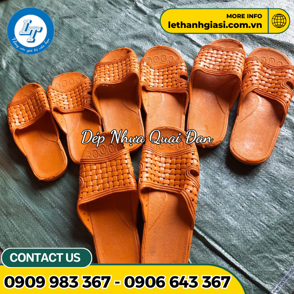 dép nhựa quai đan vàng 1 dép nhựa quai đan vàng 1
