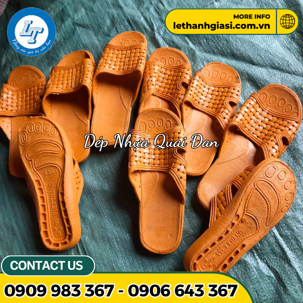 dép nhựa quai đan vàng 2 dép nhựa quai đan vàng 2