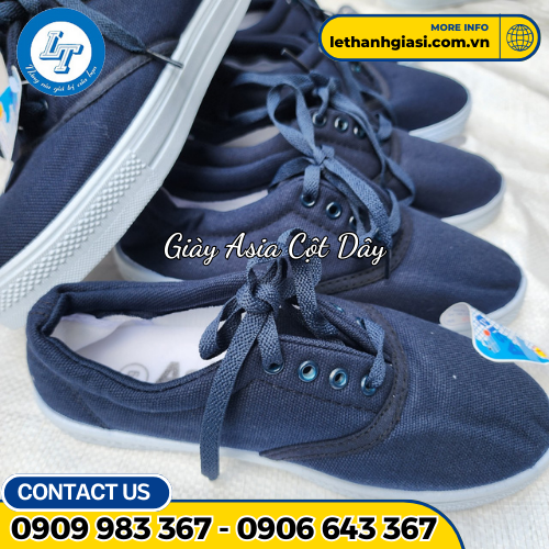 giày Asia cột dây xanh đen giá sỉ rẻ giá cả hợp lý 4 giày Asia cột dây xanh đen giá sỉ rẻ giá cả hợp lý 4