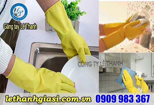 Bỏ mối găng tay cao su Nam Long dùng rửa chén Găng tay cao su Nam Long
