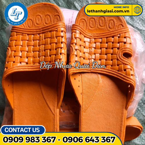 dép nhựa quai đan vàng 3 dép nhựa quai đan vàng 3