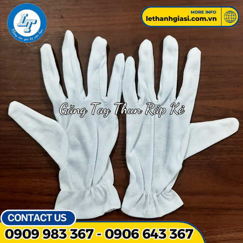 găng tay thun ráp kẻ 3 găng tay thun ráp kẻ 3