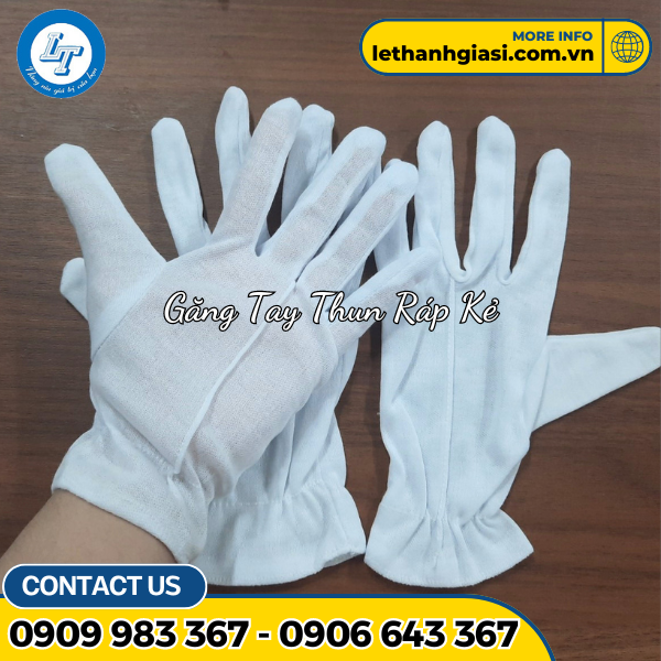 găng tay thun ráp kẻ 4 găng tay thun ráp kẻ 4