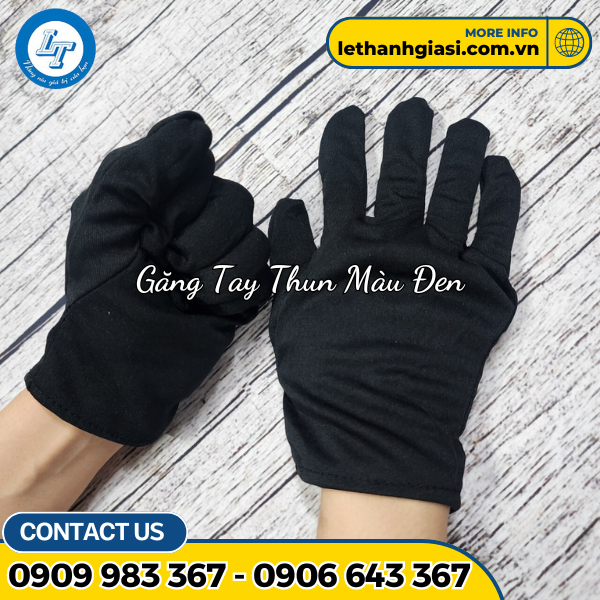 găng tay thun đen găng tay thun đen