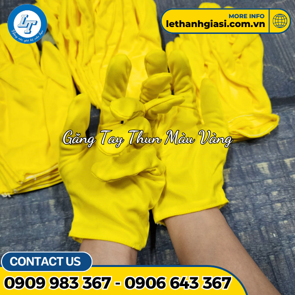 găng tay thun vàng 3 găng tay thun vàng 3