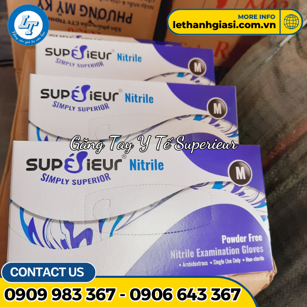 Găng tay y tế Supérieur Nitrile Găng tay y tế Supérieur Nitrile