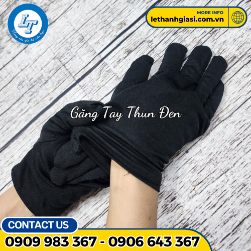 găng tay thun đen 2 găng tay thun đen 2