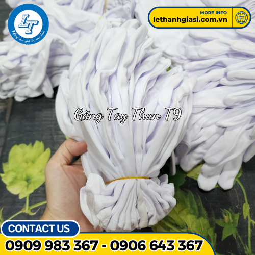 găng tay thun trắng T9 2 găng tay thun trắng T9 2