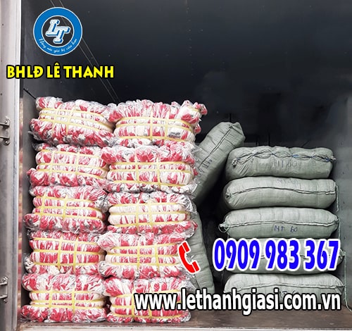 Giao hàng bao tay len nhúng nhựa