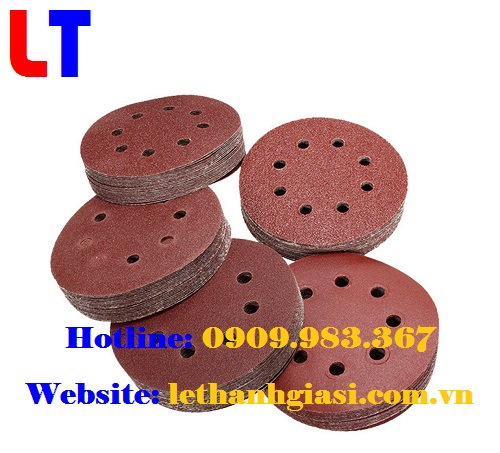 giấy nhám dĩa có lỗ