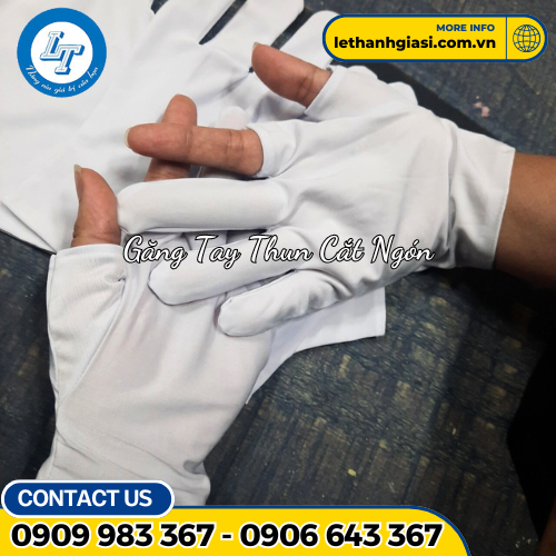 găng tay thun cắt ngón 3 găng tay thun cắt ngón 3