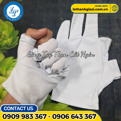 găng tay thun cắt ngón 1 găng tay thun cắt ngón 1