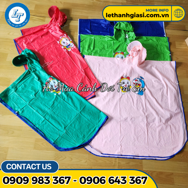áo mưa cánh dơi trẻ em áo mưa cánh dơi trẻ em