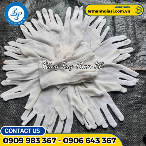 găng tay thun pe găng tay thun pe