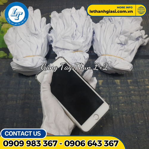 găng tay thun trắng L+2 2 găng tay thun trắng L+2 2