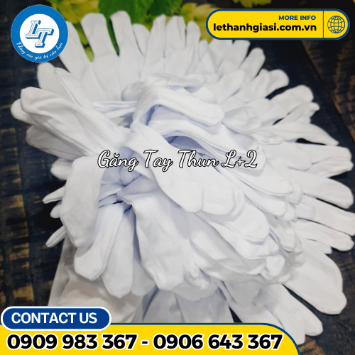 găng tay thun trắng L+2 găng tay thun trắng L+2