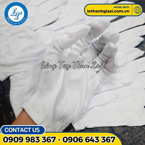 găng tay thun trắng L+2 1 găng tay thun trắng L+2 1