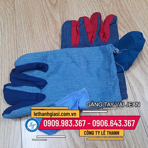Găng tay vải jean chống nóng giá sỉ giá rẻ Găng tay vải jean chống nóng giá sỉ giá rẻ