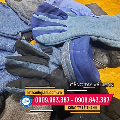Găng tay vải jean chống nóng giá sỉ giá rẻ Găng tay vải jean chống nóng giá sỉ giá rẻ