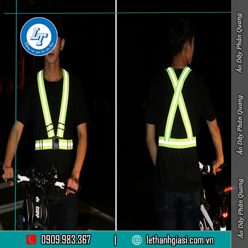Áo dây phản quang an toàn về đêm, đi chơi lễ áo dây phản quang