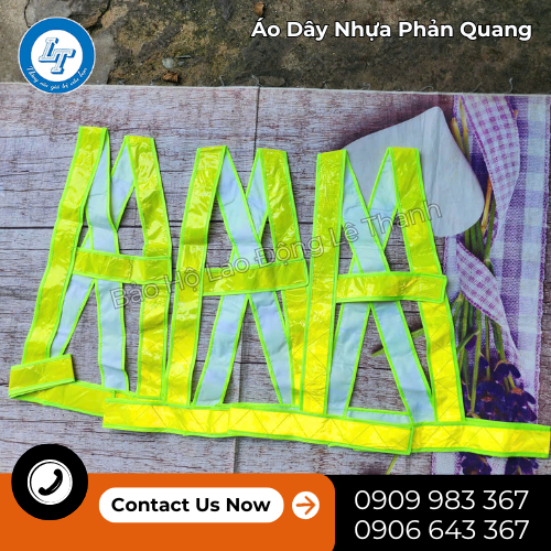 áo dây nhựa phản quang giá sỉ sốc cho công nhân, công trình 1 áo dây nhựa phản quang giá sỉ sốc cho công nhân, công trình 1