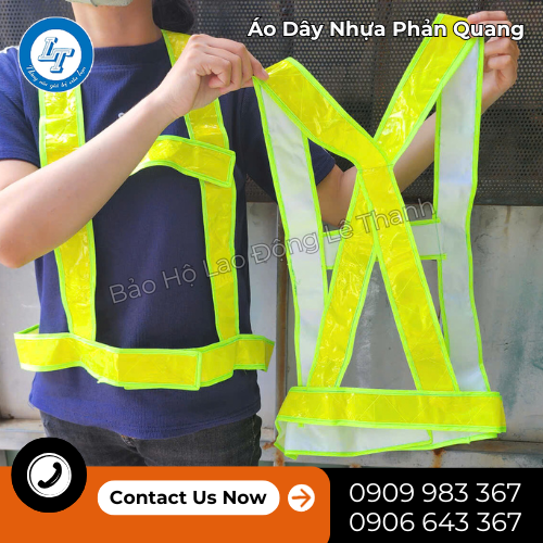 áo dây nhựa phản quang giá sỉ sốc cho công nhân, công trình 5 áo dây nhựa phản quang giá sỉ sốc cho công nhân, công trình 5