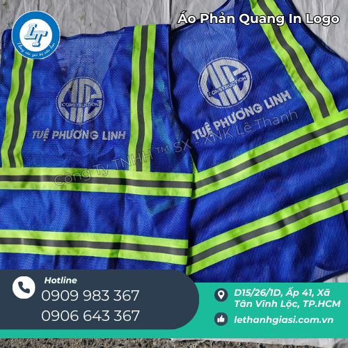 áo phản quang in logo – in sắc nét, giá tận xưởng Lê Thanh 3 áo phản quang in logo – in sắc nét, giá tận xưởng Lê Thanh 3