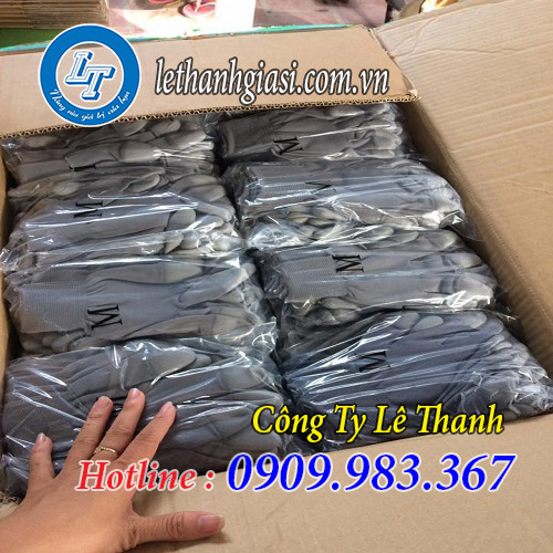 găng tay phủ pu chống tĩnh điện xám, trắng miền nam găng tay thun phủ pu lòng bàn tay