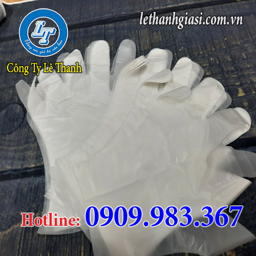 giá sỉ một bao găng tay nilon, găng tay dùng 1 lần gt nilon