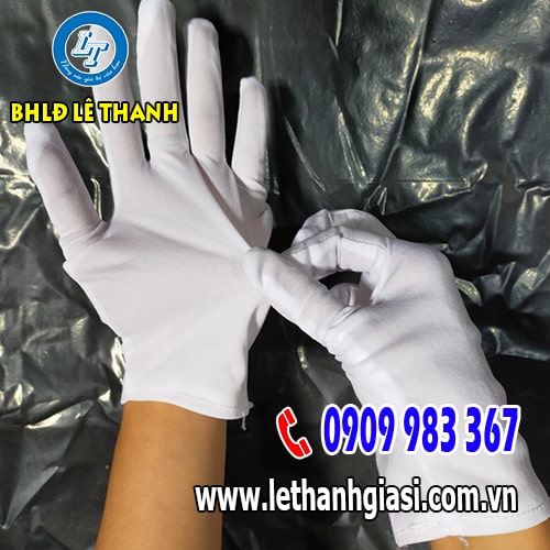 Bao tay vải thun trắng T9