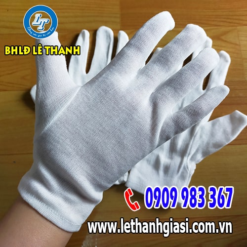 Bao tay vải thun trắng PE