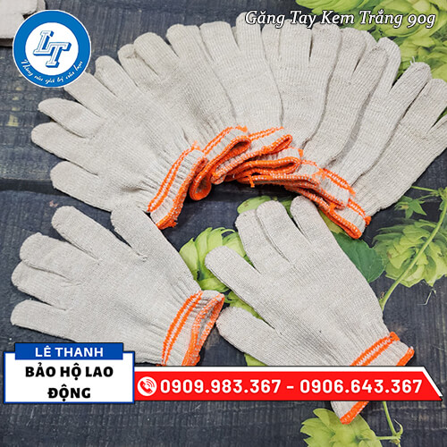 bán găng tay len kem trắng 2 viền giá sỉ bán găng tay len kem trắng 2 viền giá sỉ