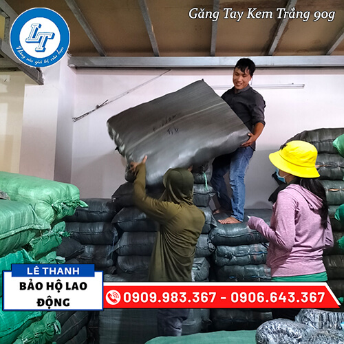 bán găng tay len kem trắng 2 viền giá sỉ bán găng tay len kem trắng 2 viền giá sỉ