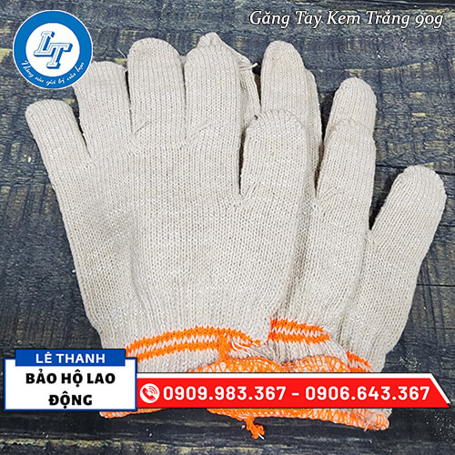 bán găng tay len kem trắng 2 viền giá sỉ bán găng tay len kem trắng 2 viền giá sỉ