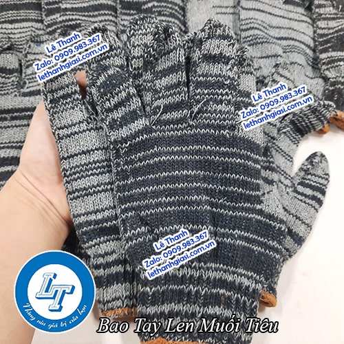 chuyên sỉ găng tay sợi len mix đen trắng giá gốc chuyên sỉ găng tay sợi len mix đen trắng giá gốc