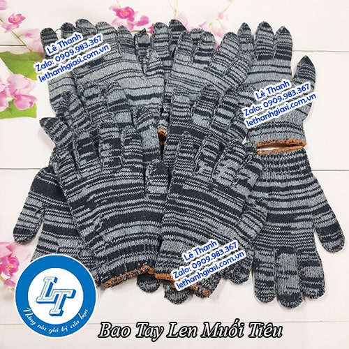 chuyên sỉ găng tay sợi len mix đen trắng giá gốc chuyên sỉ găng tay sợi len mix đen trắng giá gốc